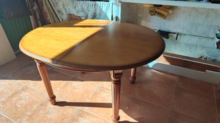 Mesa oval extensible madera