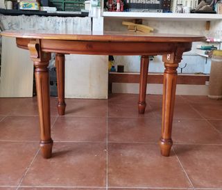 Mesa oval extensible madera