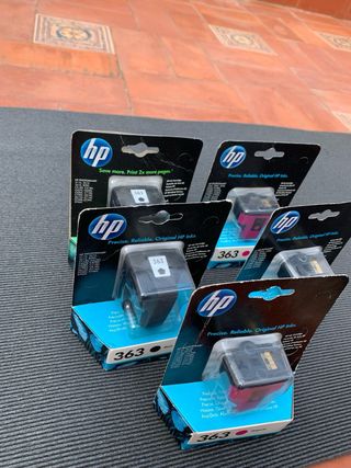 5 Cartuchos HP 363 Originales