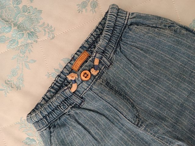 Shorts bimbo lino-cotone