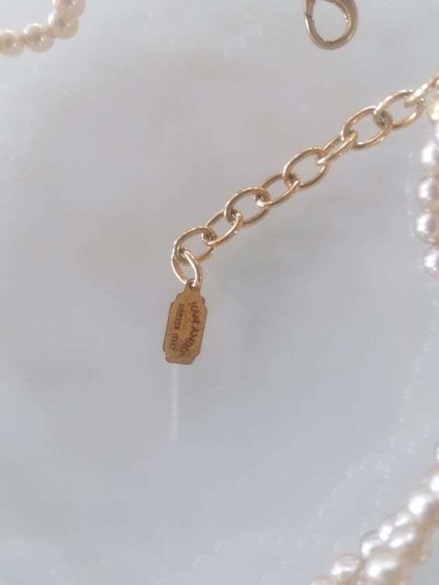 Collana choker perle Jean André beige