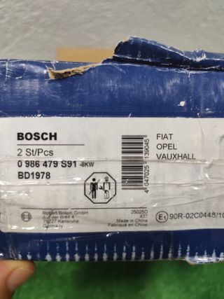 Discos freno Bosch BD1978 - 2uds