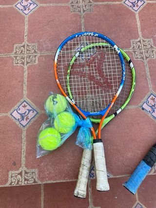 2 Raquetas Tenis + Pelotas