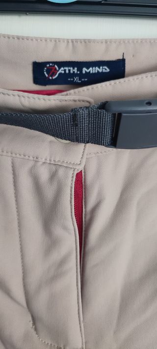 Pantalón trekking beige mujer