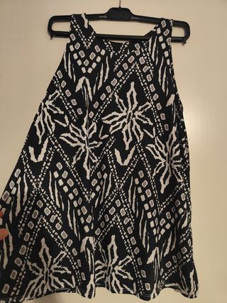 Traje 2 piezas blanco y negro