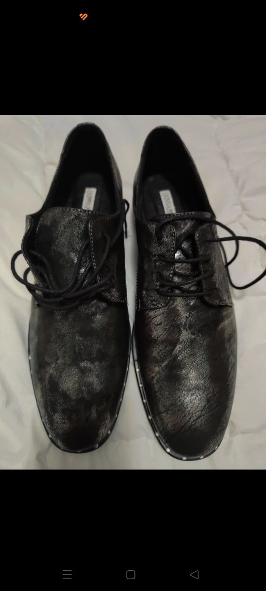 Scarpe donna nere e argento