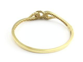 brazalete oro 18k con piedra