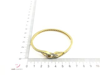 brazalete oro 18k con piedra