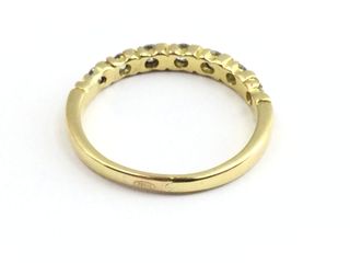 anillo oro 18k con piedra con diamante t. 14 (17,2 mm)