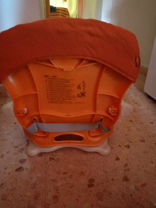 Silla trona CAM plegable naranja. Carros mochilas