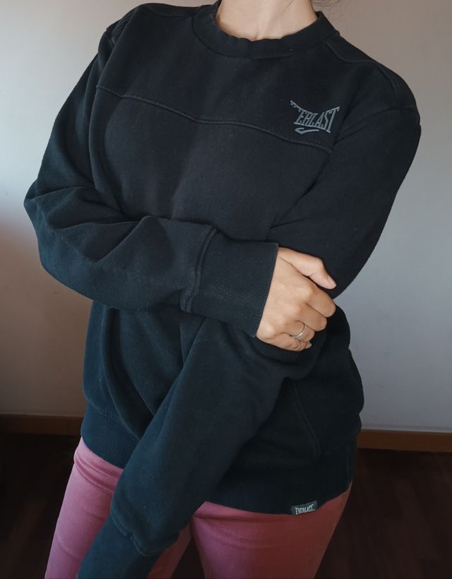 Sweatshirt Preta Everlast | Jersey