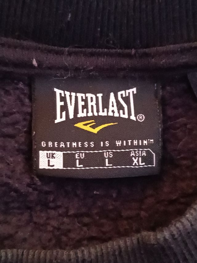 Sweatshirt Preta Everlast | Jersey