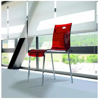 Silla acrílica roja