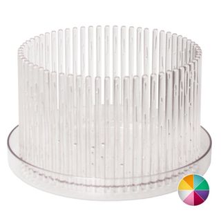 Vaso e sottovaso orchidee Orchitop L trasparente