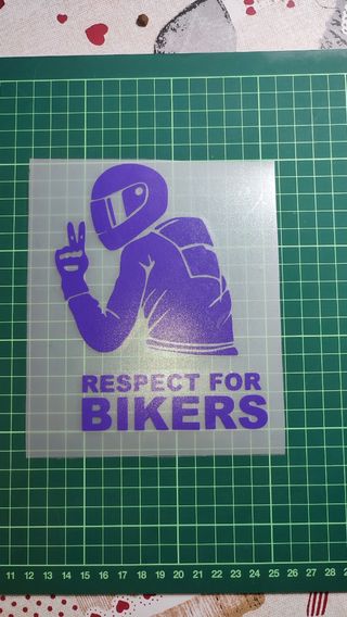 Pegatina Motociclista: Respeto a Bikers