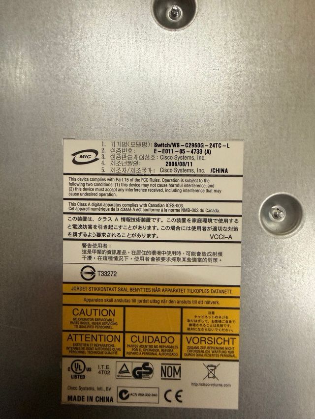 Cisco Catalyst 2960G-24TC-L – Switch