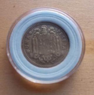 Moneda 1 Peseta Franco 1947 estrella 54