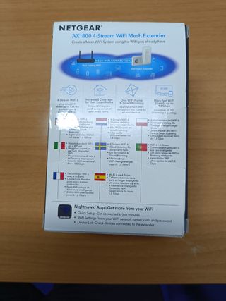 Extensor WiFi Mesh NETGEAR AX1800 4-Stream