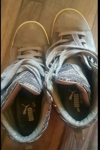 Botas Puma grises cuña.