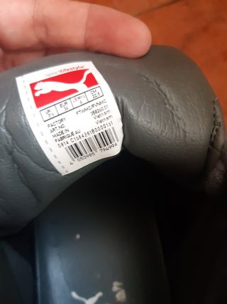 Botas Puma grises cuña.