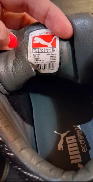 Botas Puma grises cuña.