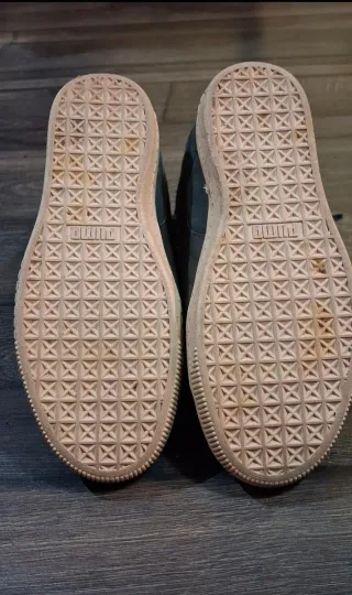 Botas Puma grises cuña.