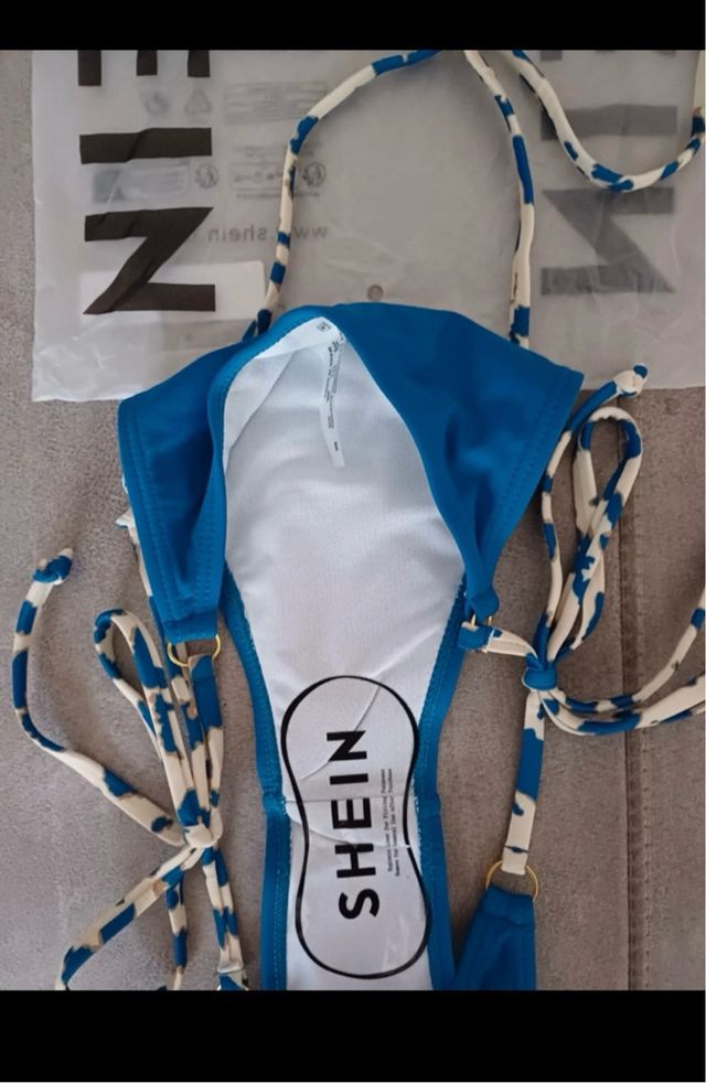 Bikini Shein azul