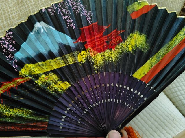2 Abanicos antiguos japoneses