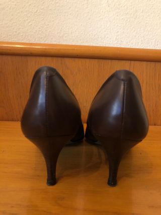 CASTAÑER - zapatos tacon piel marron 39