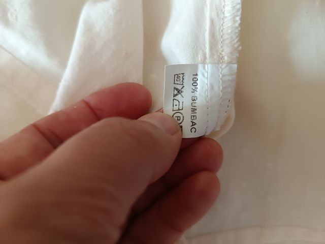 Camicia ricamata beige