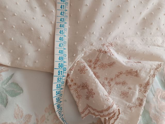 Camicia ricamata beige