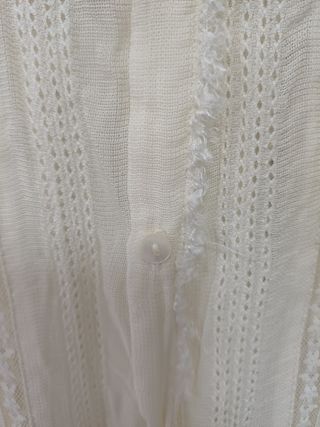 Blusa beige puntilla - Zara