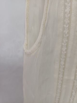 Blusa beige puntilla - Zara