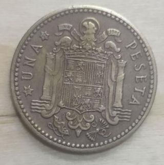 Moneda 1 Peseta Franco 1947.estrella 52