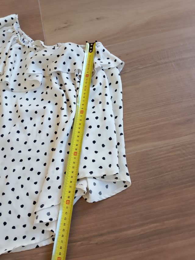 Top Vicolo monospalla beige - nero