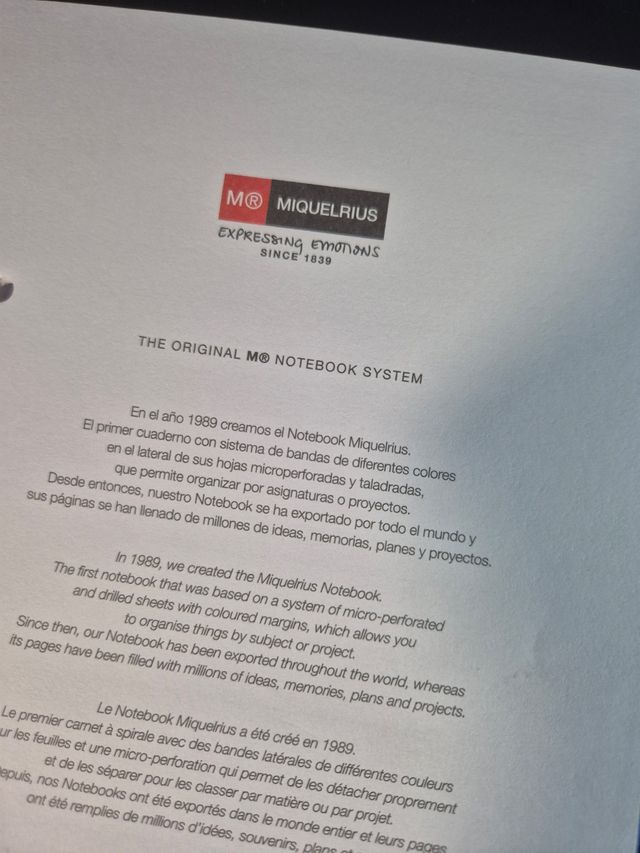 Cuaderno Miquelrius A5 rayas horizontales franjas