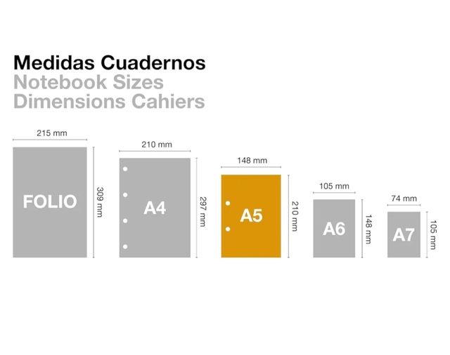 Cuaderno Miquelrius A5 rayas horizontales franjas