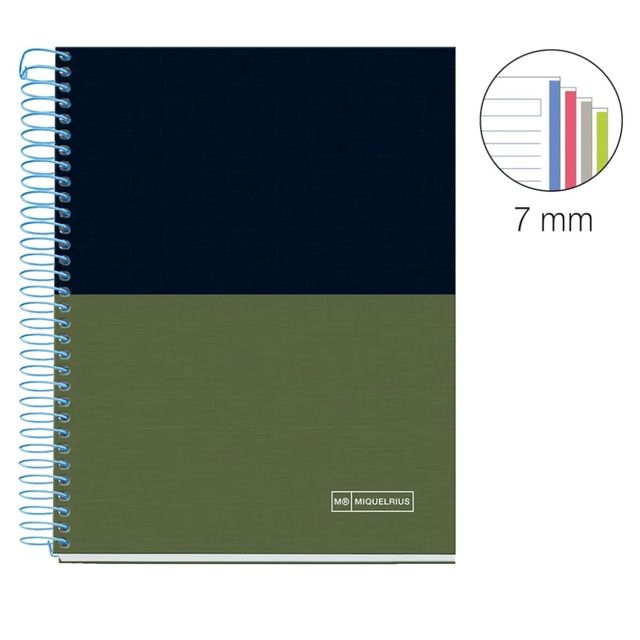 Cuaderno Miquelrius A5 rayas horizontales franjas