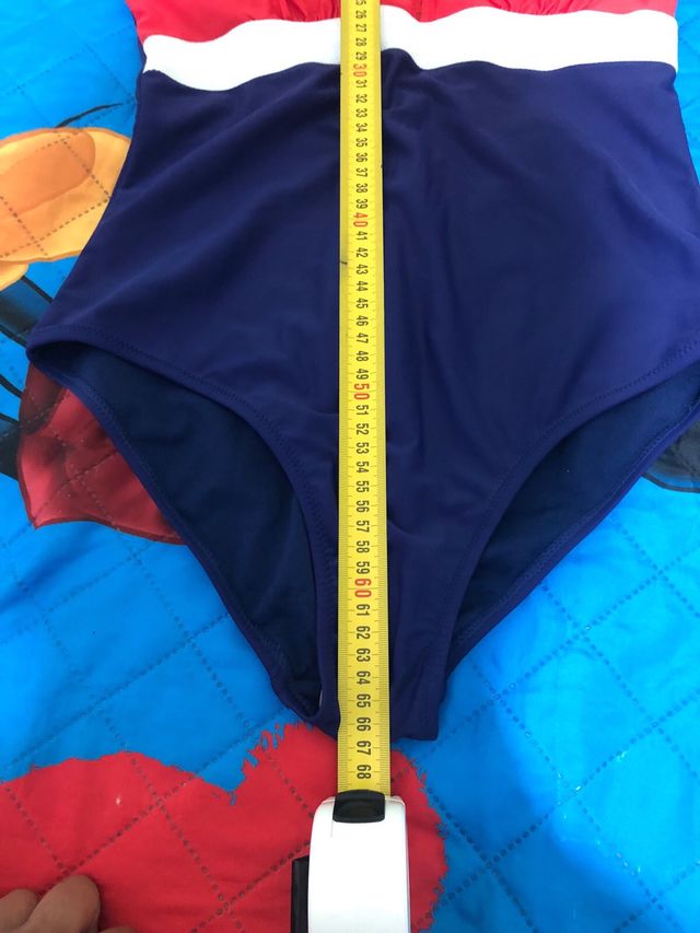Bañador rojo y azul marino - Talla L