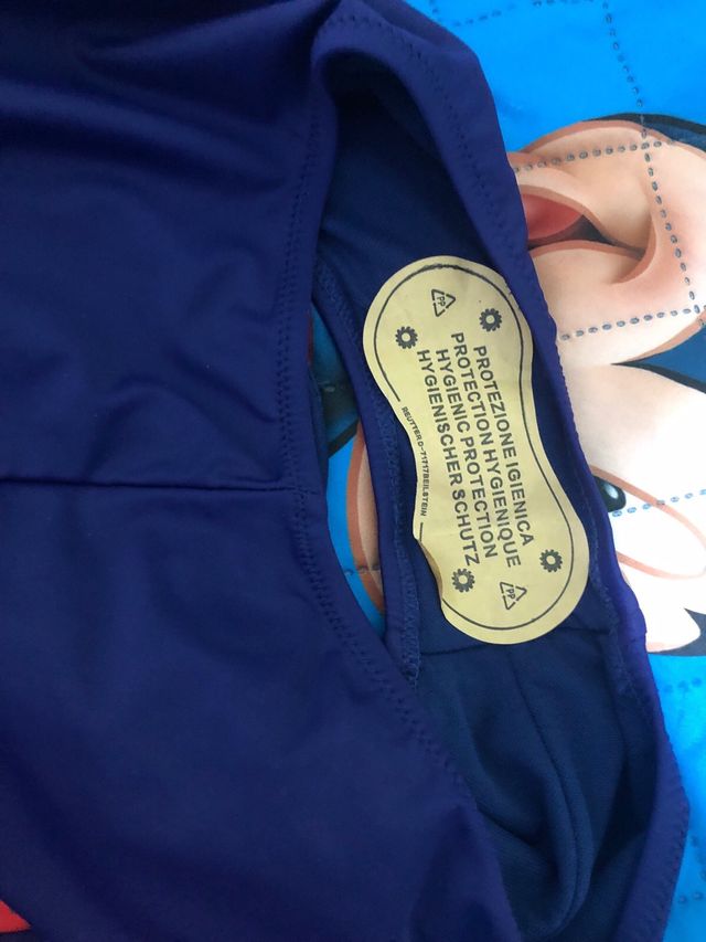 Bañador rojo y azul marino - Talla L