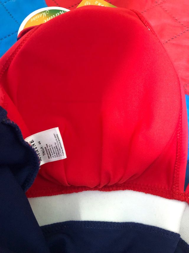 Bañador rojo y azul marino - Talla L