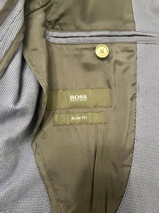 Americana azul traje hombre