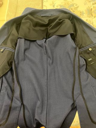 Americana azul traje hombre
