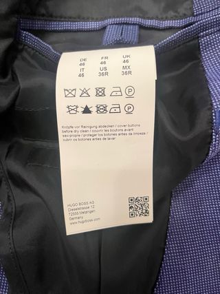 Americana azul traje hombre