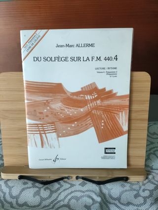 Libro de solfeo: Du solfège sur la F.M. 440.4