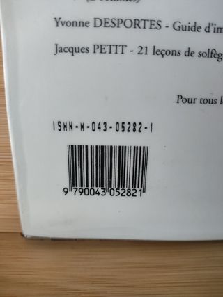 Libro de solfeo: Du solfège sur la F.M. 440.4
