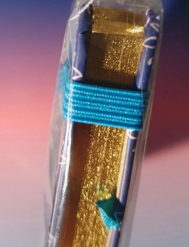 Cuaderno decorado Paisley - Tapa dura borde dorado