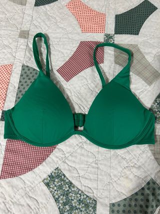 Top bikini verde 