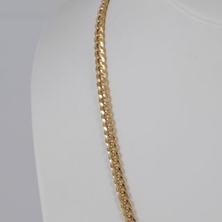 Cadena barbada de oro 18k 750 50cm