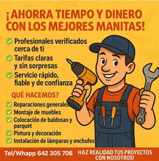 Manitas: Reparaciones y montaje